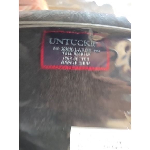 UNTUCKit‎ Men's Shirt XXXL Tall Regular Long Sleeve Button-down Grey Dad - Picture 10 of 10